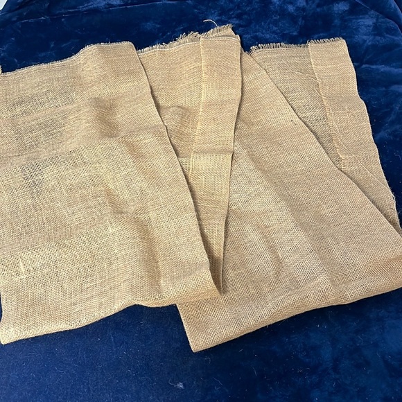 2 Pc Burlap Runners - Picture 1 of 4